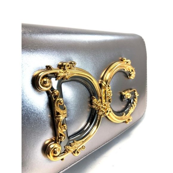 DOLCE And GABBANA DG Girls Small Metallic Napa Shoulder Bag - Picture 4 of 16